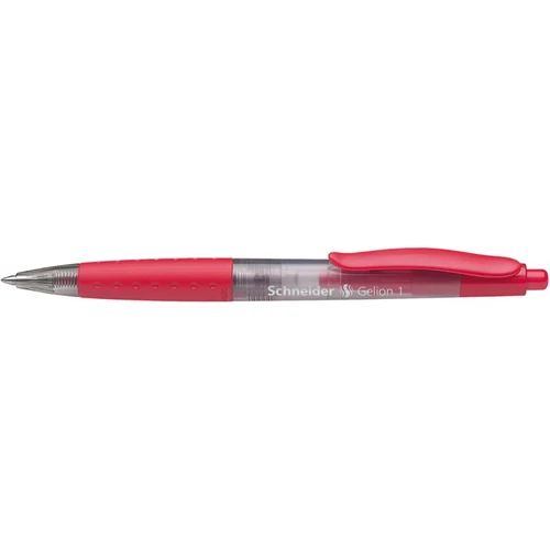 Zseléstoll, 0,4 mm, nyomógombos, SCHNEIDER "Gelion 1", piros
