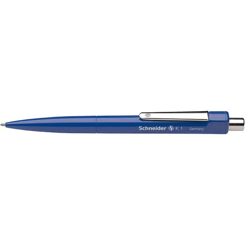 Golyóstoll, 0,5 mm, nyomógombos, SCHNEIDER "K1", kék