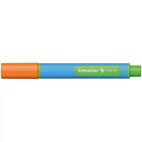 Golyóstoll, 0,7 mm, SCHNEIDER "Link-it", összeilleszthető, narancssárga
