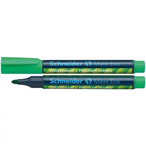 Tábla- és flipchart marker, 1-3 mm, kúpos, SCHNEIDER „Maxx Eco 110", zöld