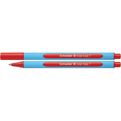Golyóstoll, 0,3 mm, kupakos, SCHNEIDER "Slider Edge F", piros