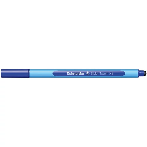 Golyóstoll, 0,7 mm, kupakos, érintőképernyős készülékekhez, SCHNEIDER "Slider Touch XB", kék