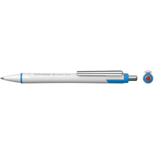 Golyóstoll, 0,7 mm, nyomógombos, SCHNEIDER "Slider Xite", piros