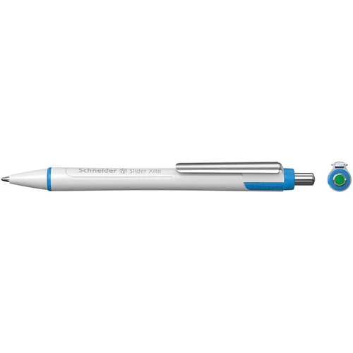 Golyóstoll, 0,7 mm, nyomógombos, SCHNEIDER "Slider Xite", zöld