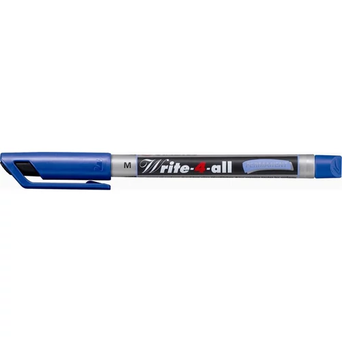 Alkoholos marker, 1 mm, kúpos, STABILO "Write-4-all", kék