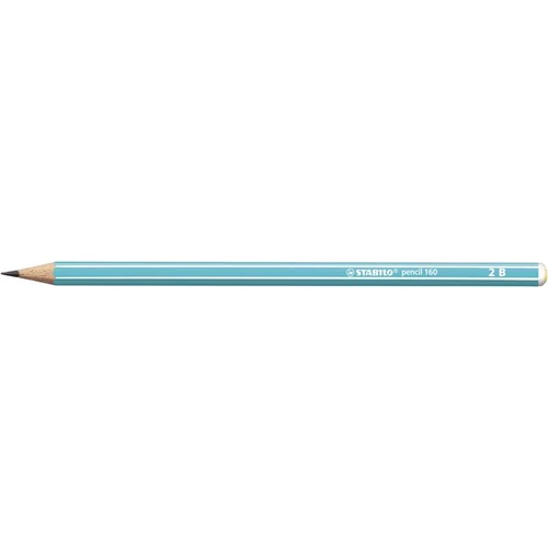 Grafitceruza, 2B, hatszögletű, STABILO "Pencil 160", kék
