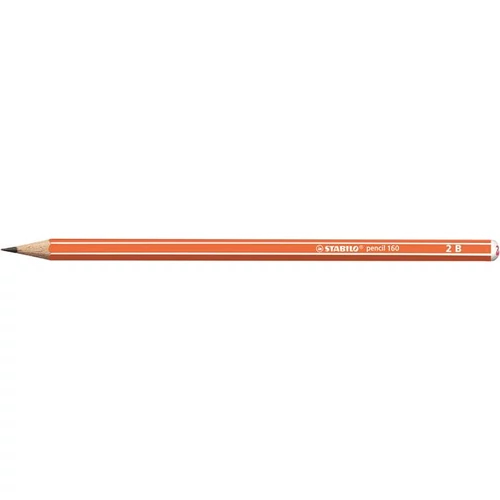 Grafitceruza, 2B, hatszögletű, STABILO "Pencil 160", narancs