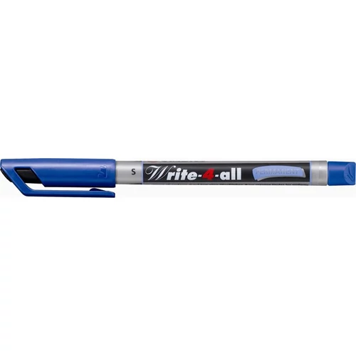 Alkoholos marker, 0,4 mm, kúpos, STABILO "Write-4-all", kék