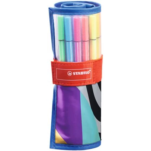 Rostirón, készlet, STABILO "Pen 68", 25 különböző szín