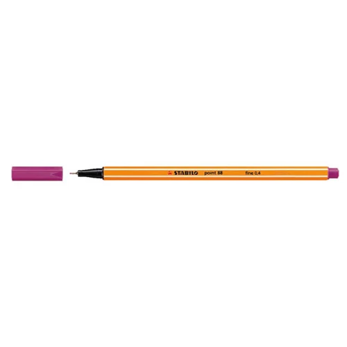 Tűfilc, 0,4 mm, STABILO "Point 88", sötétlila