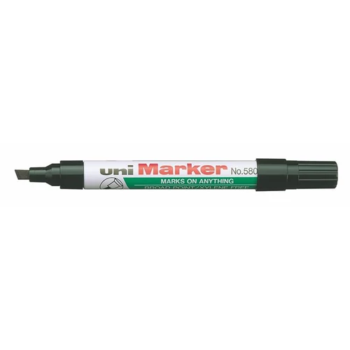 Alkoholos marker, 1-5 mm, vágott, UNI "No. 580B", fekete