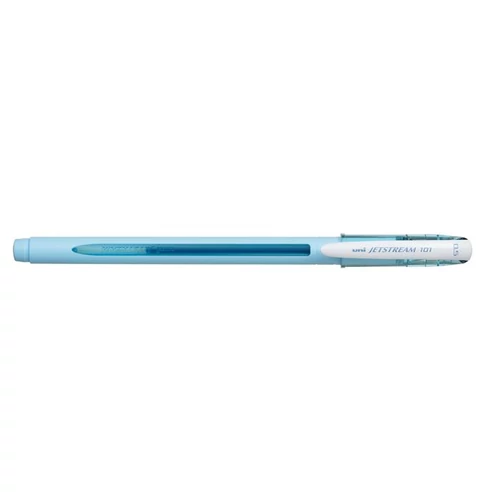 Golyóstoll, 0,24 mm, kupakos, égkék tolltest, UNI "SX-101 Jetstream", kék