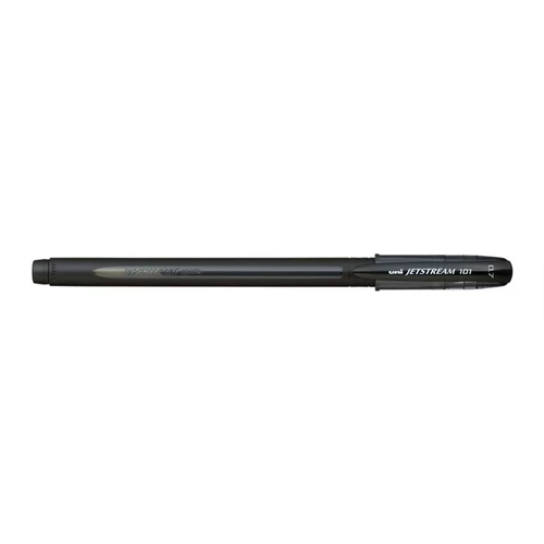 Golyóstoll, 0,3 mm, kupakos, UNI "SX-101 Jetstream", fekete