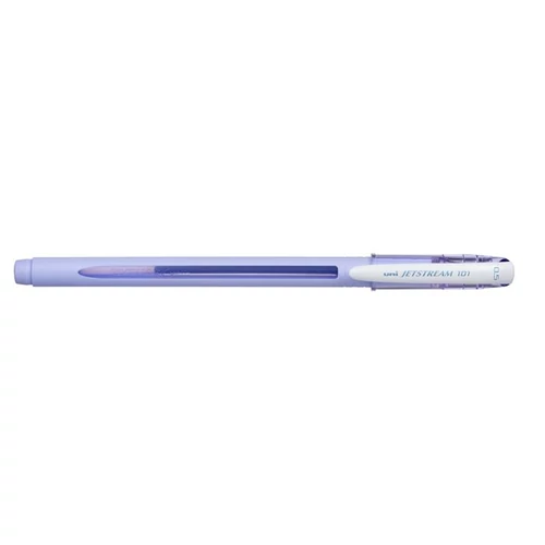 Golyóstoll, 0,24 mm, kupakos, levendula tolltest, UNI "SX-101 Jetstream", kék