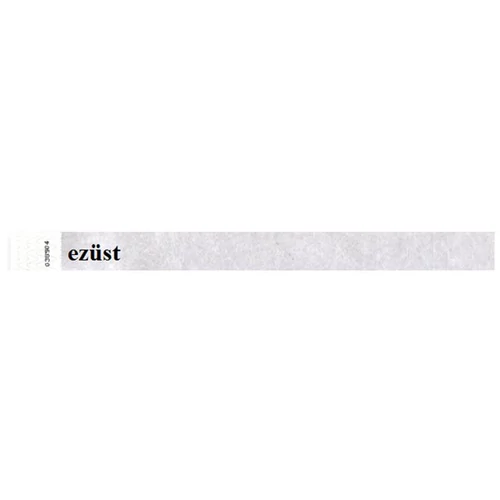 Karszalag, 3/4", tyvek, ezüst