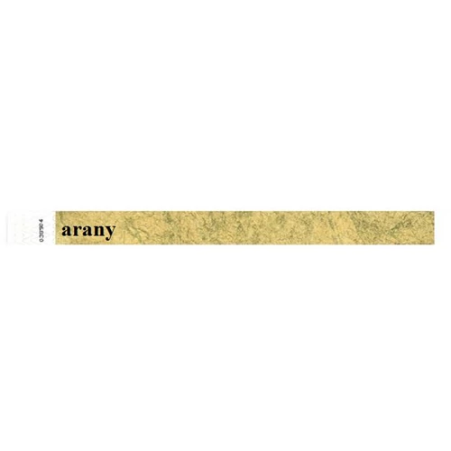 Karszalag, 3/4", tyvek, arany
