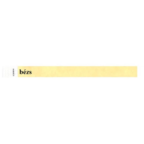 Karszalag, 3/4", tyvek, bézs