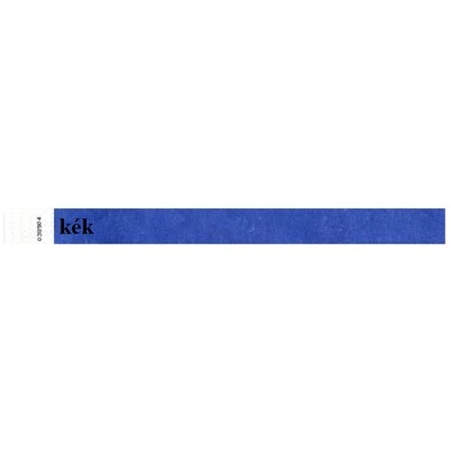 Karszalag, 3/4", tyvek, kék