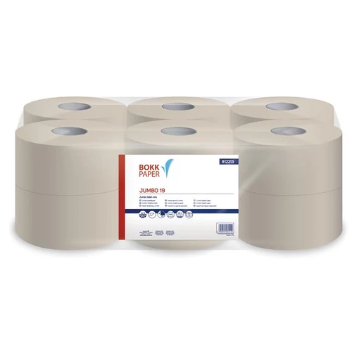 Toalettpapír, 1 rétegű, 125 m, 19 cm átmérő, LUCART, "Jumbo 19", beige