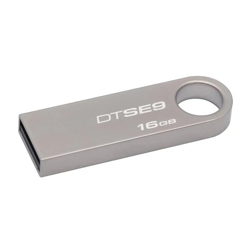 Pendrive, 16GB, USB 2.0, 10/5MB/sec, KINGSTON "DT SE9" ezüst