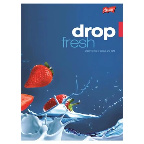 Füzet, tűzött, A5, kockás, 96 lap, UNIPAP "Fresh Fruit"