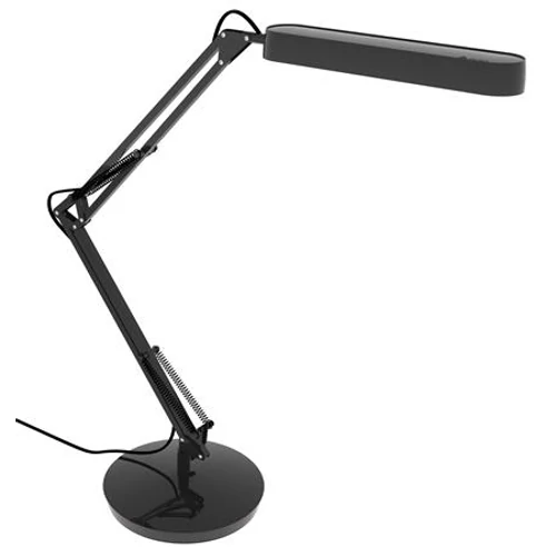 Asztali lámpa, kompakt fénycső, 11 W, ALBA "Fluoscope", fekete