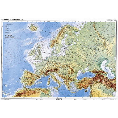Könyökalátét, kétoldalas, STIEFEL  "Európa dombozata"